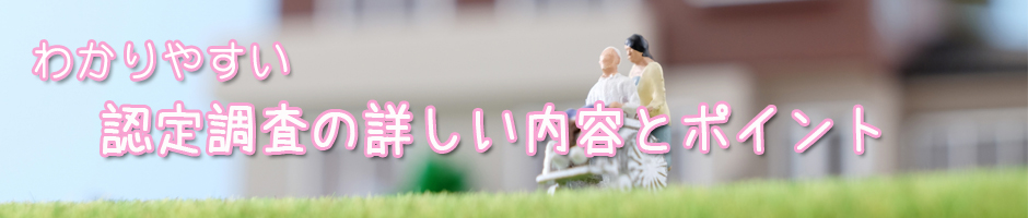 わかりやすい認定調査の詳しい内容とポイント