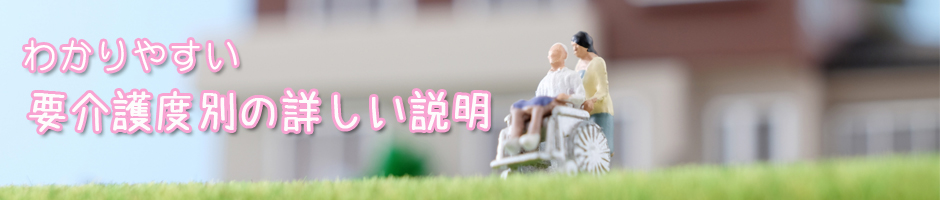 わかりやすい要介護度別の詳しい説明